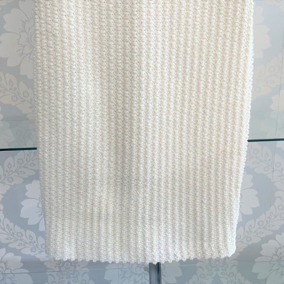 ST. JOHN Black Label Cream/Ivory Knit Wool Blend Sheath Dress - Picture 4 of 8